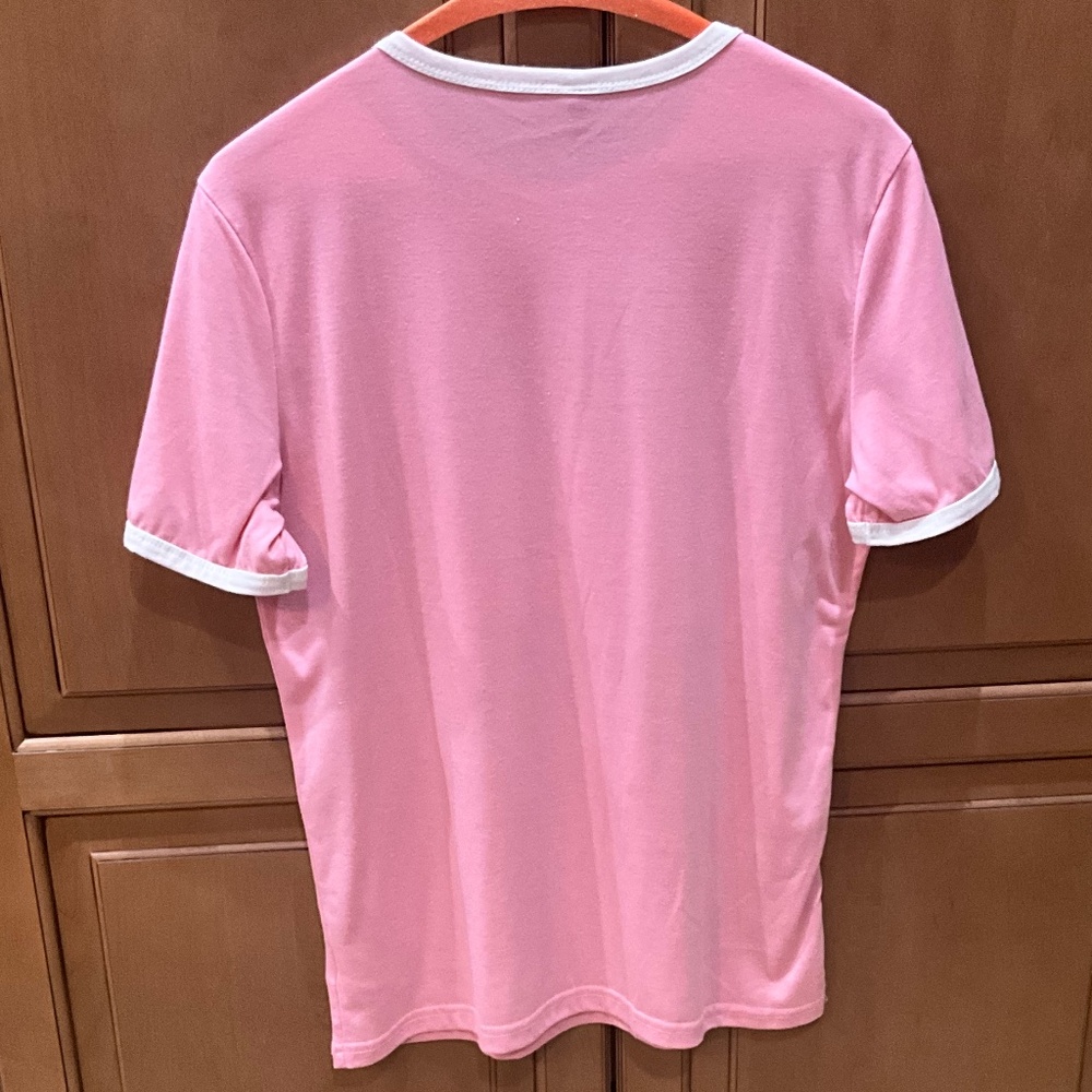 YEXIPO (3/$24) Pink “Bring On The Sunshine” White Trim T-shirt Top Sz S NWOT - Picture 3 of 8